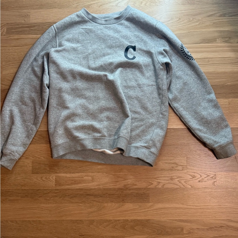 Casual Gray Crewneck Sweater